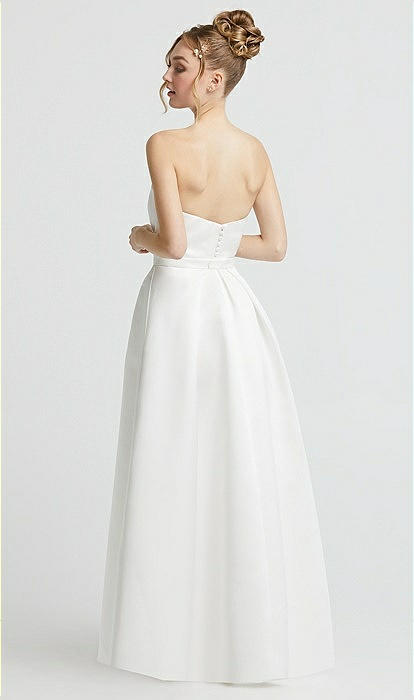 Satin Sweetheart Ball Gown Wedding Dress With Belt