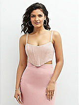 Front View Thumbnail - Cameo Crepe Mix-and-Match Midriff Corset Top