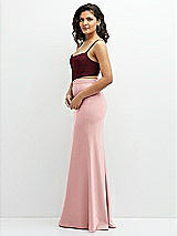 Side View Thumbnail - Cabernet Crepe Mix-and-Match Midriff Corset Top 