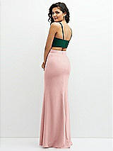 Alt View 2 Thumbnail - Hunter Green Crepe Mix-and-Match Midriff Corset Top