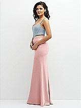 Side View Thumbnail - Mist Crepe Mix-and-Match Midriff Corset Top