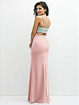 Alt View 2 Thumbnail - Willow Green Crepe Mix-and-Match Midriff Corset Top