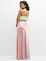 Alt View 2 Thumbnail - Butter Yellow Satin Mix-and-Match Draped Midriff Top