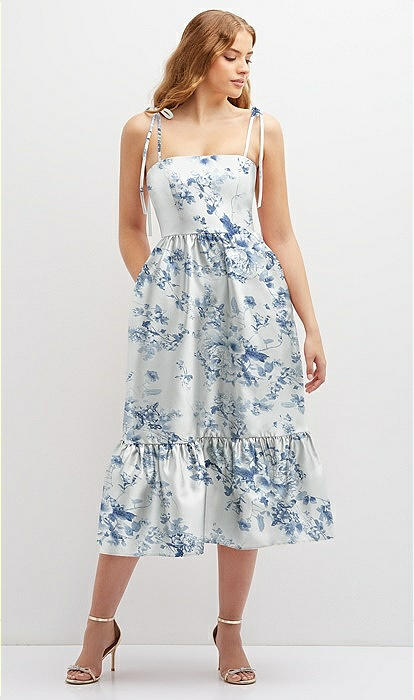Nora Print Ruffle Hem Dress Nora Print Ruffle Hem Dress