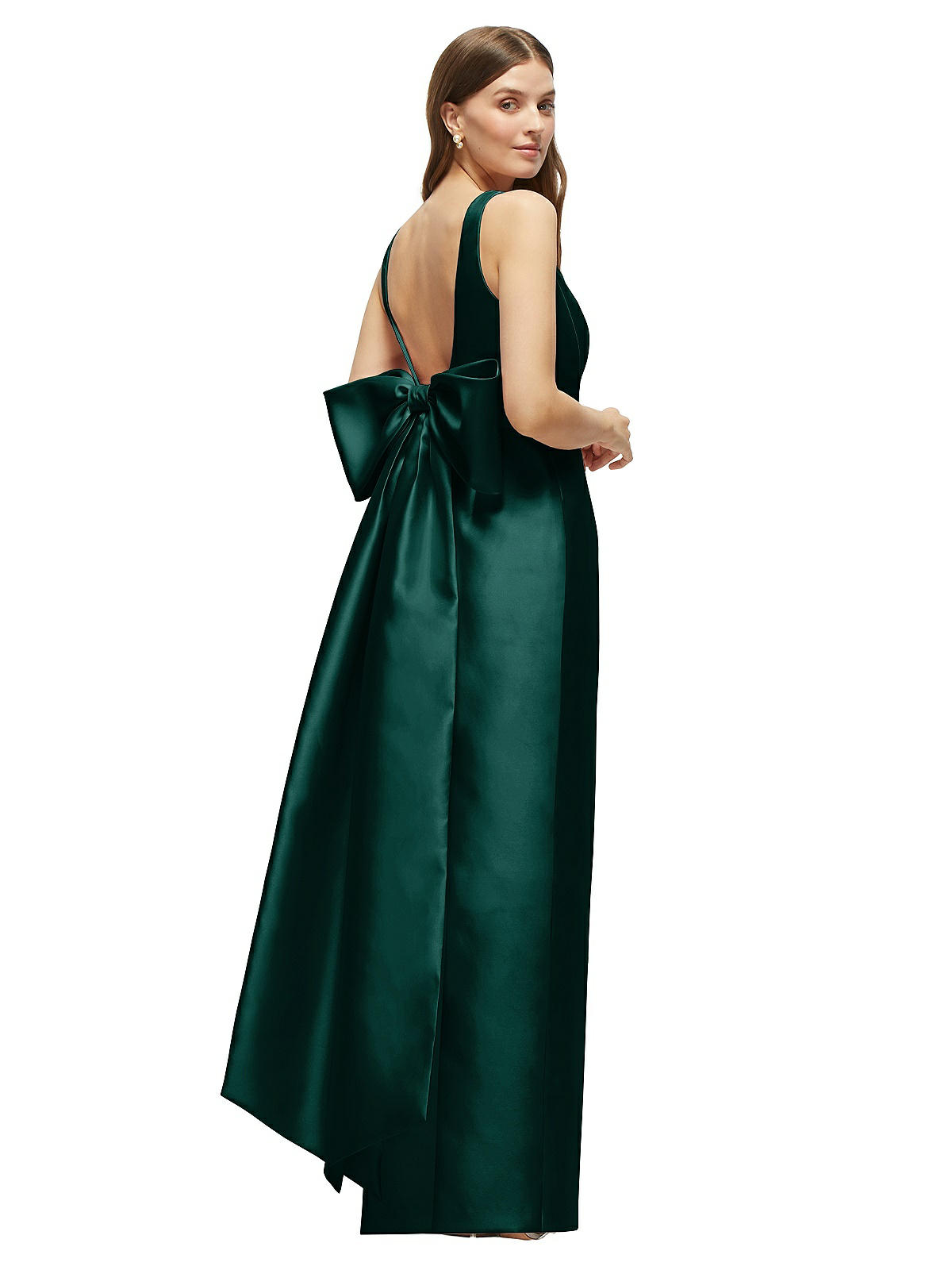 ワンピース LONG SATIN DRESS 10893-evrg-front!bgwh-yawah.jpg
