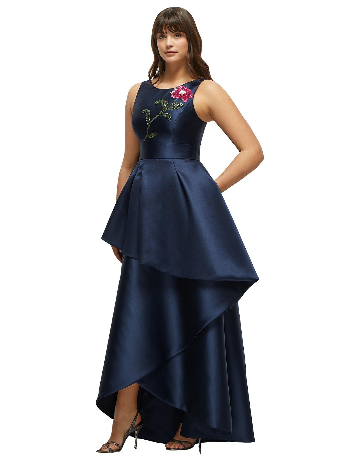 Spring Bouquet Satin Dress