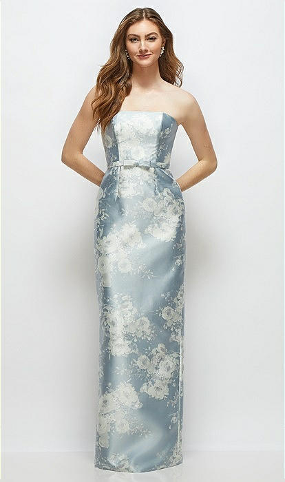 AND MARY　Rojina ribbon dress　グレー ANDMARY】Rojina ribbon dress
