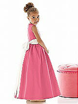 Rear View Thumbnail - Punch & Ivory Flower Girl Dress FL4021