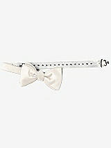 Rear View Thumbnail - Ivory Dupioni Bow Ties by After Six
