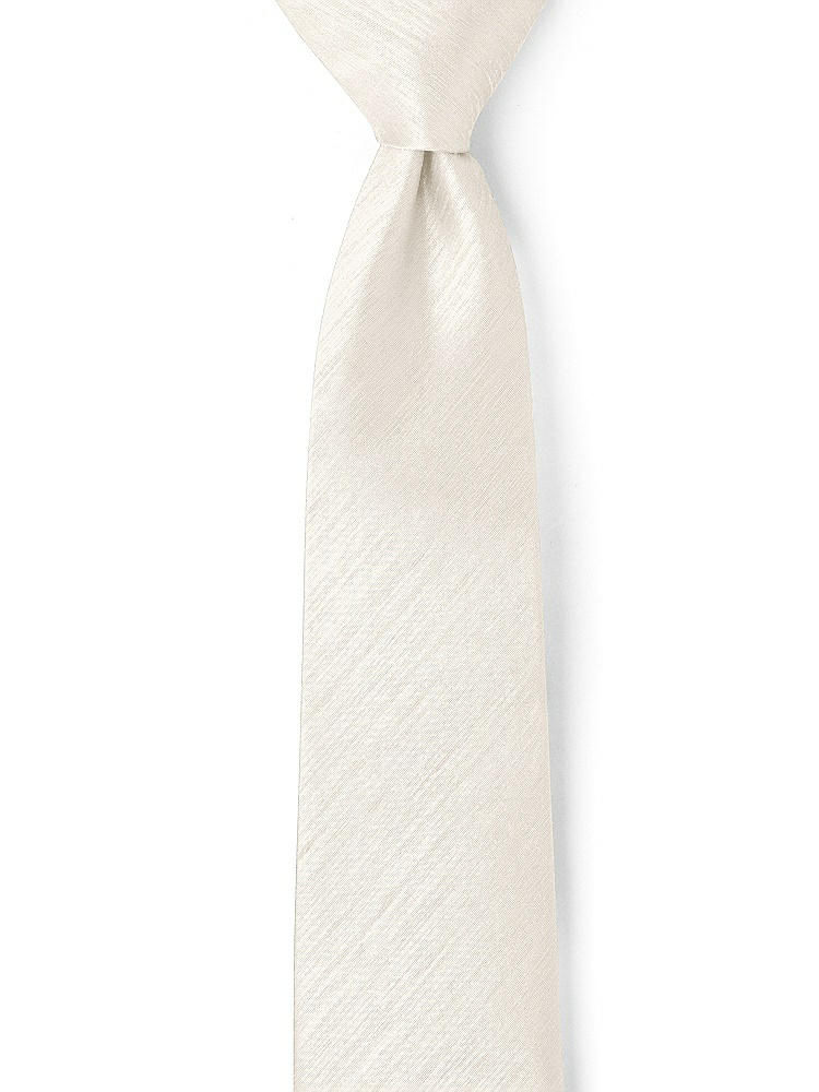 Front View - Ivory Dupioni Neckties by After Six