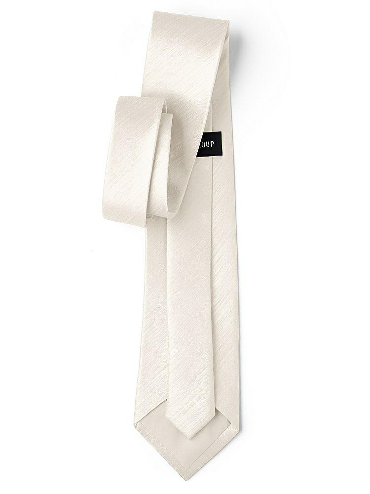 Back View - Ivory Dupioni Neckties by After Six