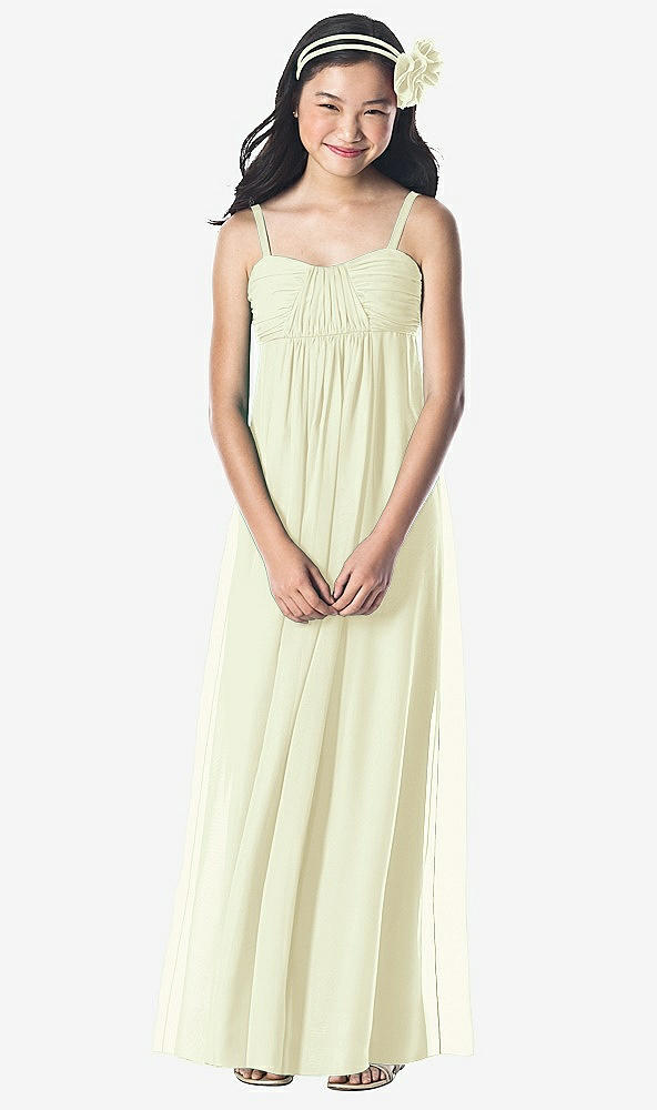 Front View - Butter Yellow Dessy Collection Junior Bridesmaid Style JR835