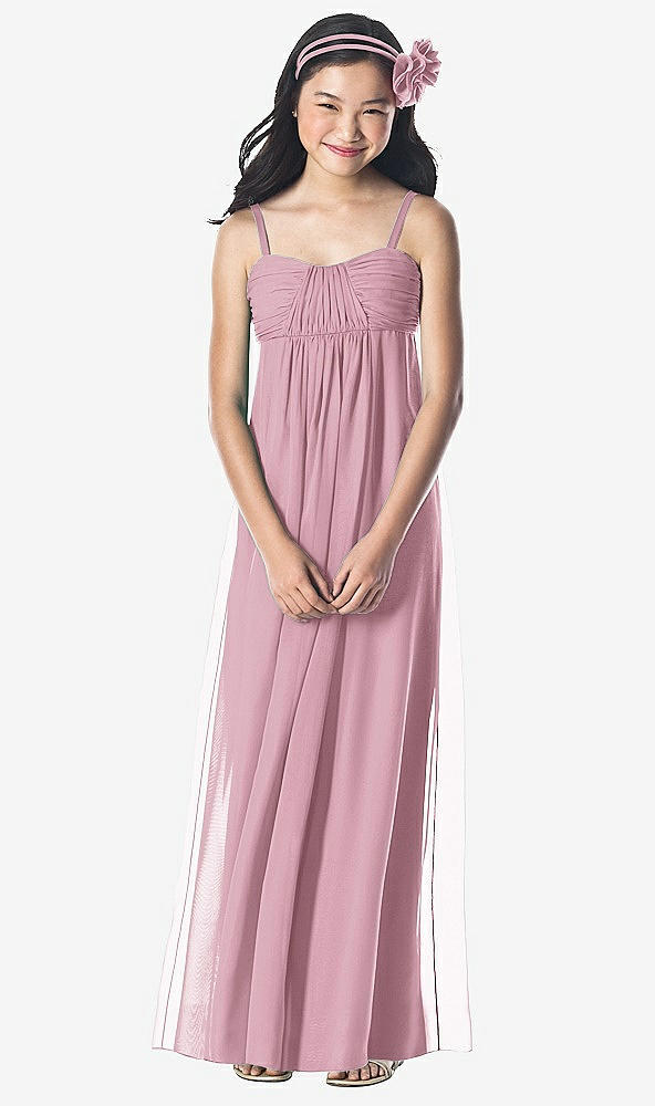 Front View - Dusty Pink Dessy Collection Junior Bridesmaid Style JR835