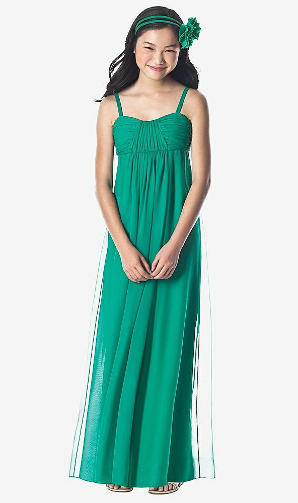 Front View - Aubergine Dessy Collection Junior Bridesmaid Style JR835