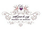 Front View Thumbnail - Rose & Orchid Will You Be My Matron of Honor Card - Classic