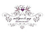 Front View Thumbnail - Quartz & Orchid Will You Be My Bridesmaid Card - Classic