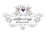 Front View Thumbnail - Sand & Orchid Will You Be My Bridesmaid Card - Classic