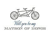 Front View Thumbnail - Cathedral & Cornflower Will You Be My Matron of Honor Card - Bike