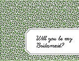 Front View Thumbnail - Appletini & Ebony Will You Be My Bridesmaid Card - Petal