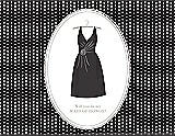 Front View Thumbnail - Graphite & Oyster Will You Be My Maid of Honor Card - Dress