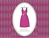 Front View Thumbnail - American Beauty & Oyster Will You Be My Maid of Honor Card - Dress