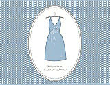 Front View Thumbnail - Pale Blue & Oyster Will You Be My Maid of Honor Card - Dress