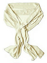 Rear View Thumbnail - Butter Yellow Lux Chiffon Stole