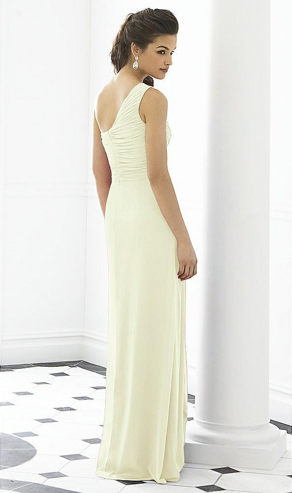 Back View - Butter Yellow After Six Bridesmaid Dress 6651