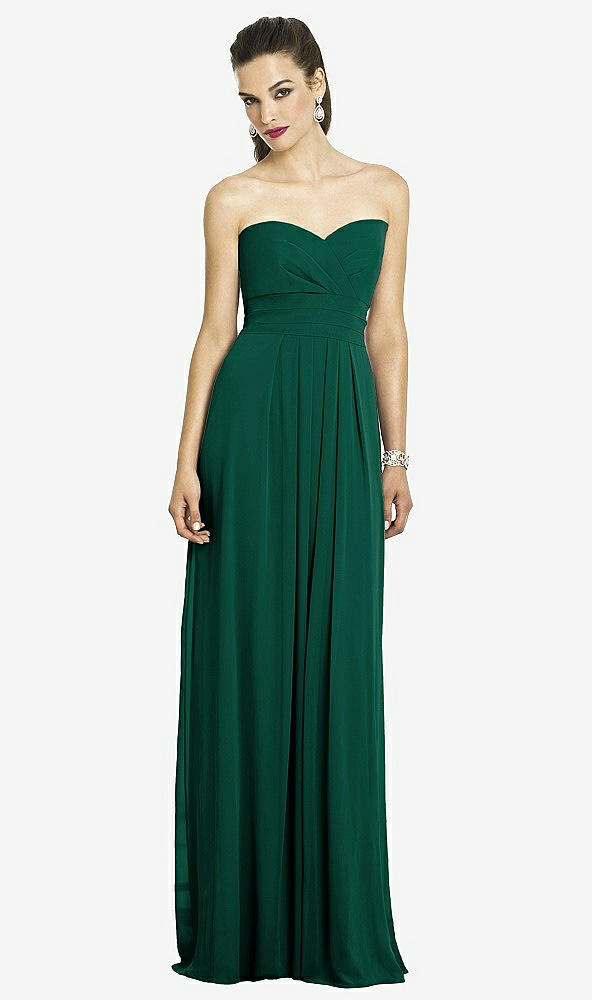 Front View - Hunter Green After Six Bridesmaids Style 6669