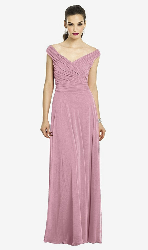 Front View - Dusty Pink After Six Bridesmaids Style 6667
