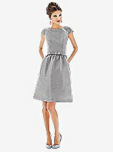 Alt View 1 Thumbnail - Quarry Alfred Sung Cap Sleeve Cocktail Dress D568