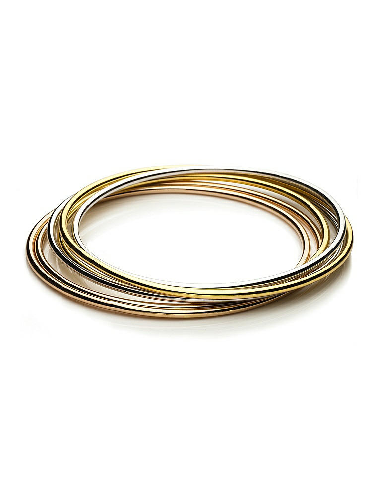 Front View - Neutral Stackable Multi Bangle