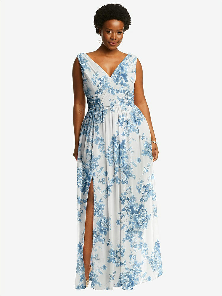 Ruched Halter Open-back Maxi Bridesmaid Dress - Jada In Ruched Halter Open-back Maxi Bridesmaid Dress - Jada In