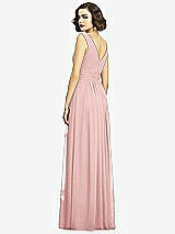 Alt View 5 Thumbnail - Rose Sleeveless Draped Chiffon Maxi Dress with Front Slit