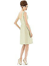 Rear View Thumbnail - Butter Yellow Alfred Sung Bridesmaid Dress D654