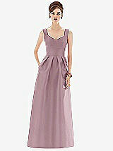 Front View Thumbnail - Dusty Rose Alfred Sung Bridesmaid Dress D659