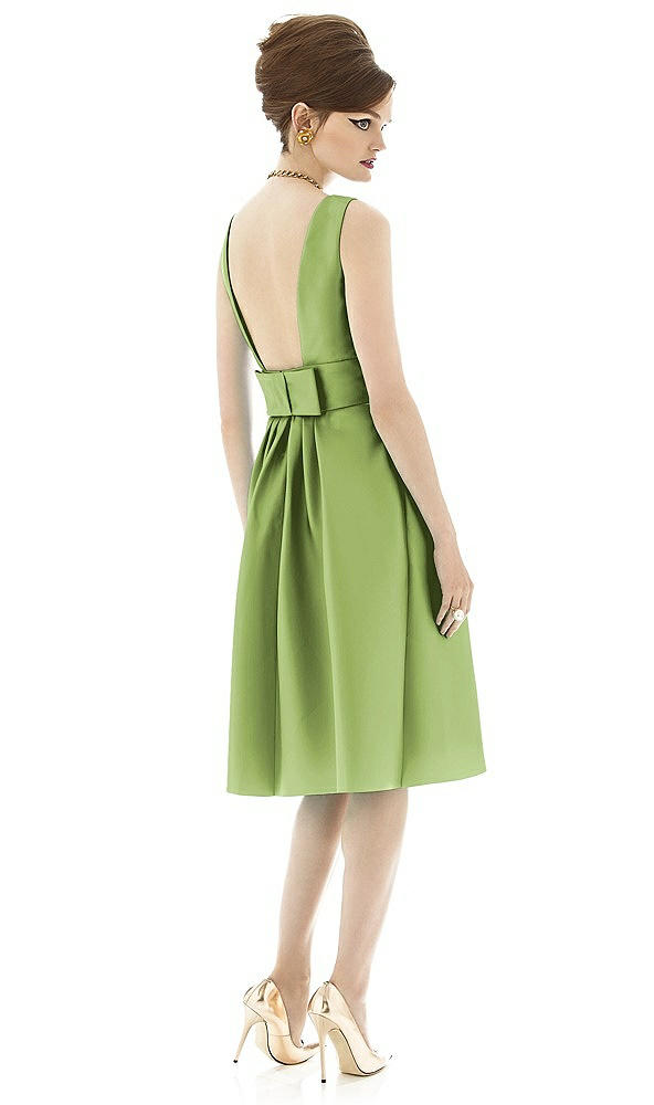 Back View - Mojito Alfred Sung Open Back Cocktail Dress D660