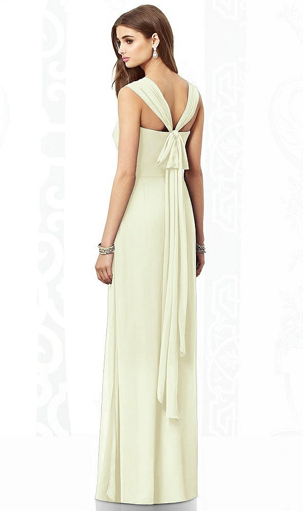Back View - Butter Yellow After Six Bridesmaid Dress 6693