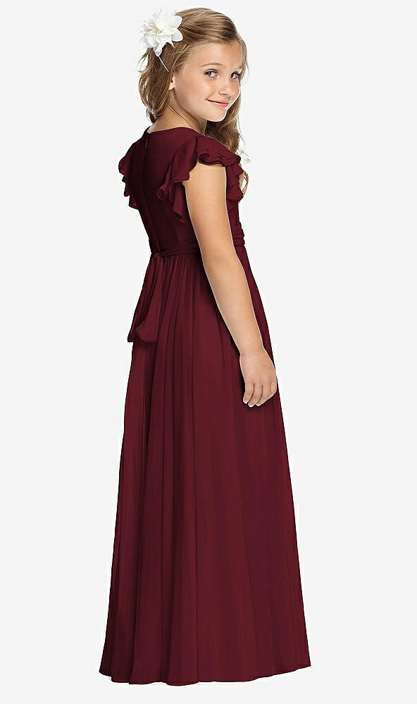 Back View - Cabernet Flower Girl Dress FL4038
