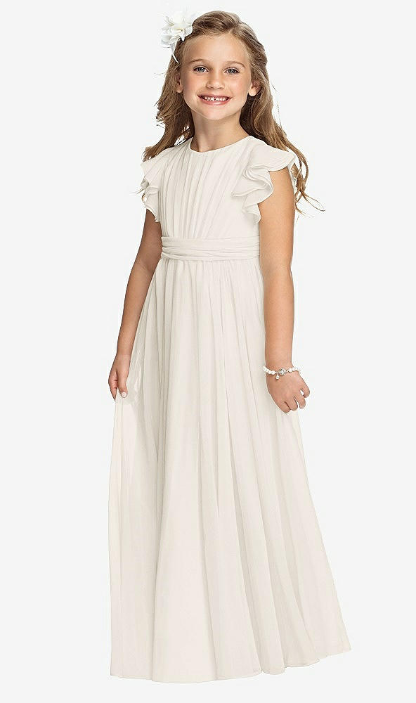 Front View - Ivory Flower Girl Dress FL4038