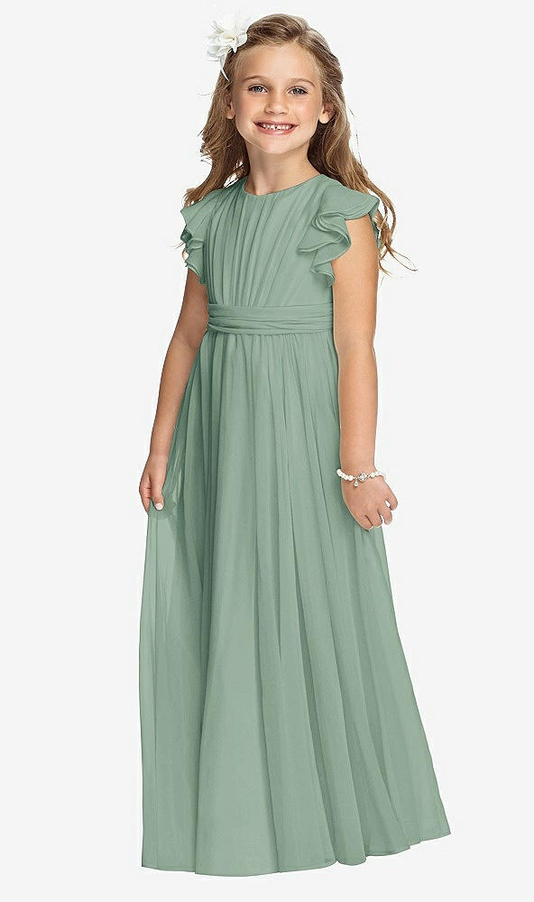 Front View - Seagrass Flower Girl Dress FL4038