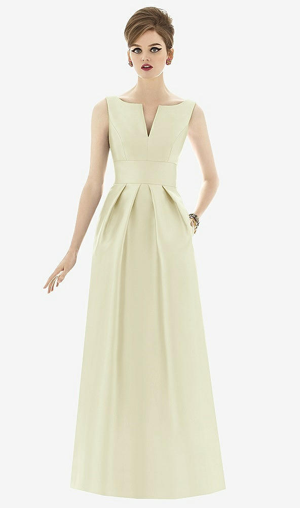Front View - Butter Yellow Alfred Sung Style D655