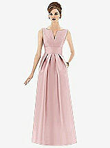 Front View Thumbnail - Ballet Pink Alfred Sung Style D655