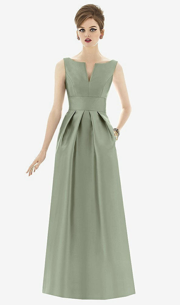Front View - Sage Alfred Sung Style D655