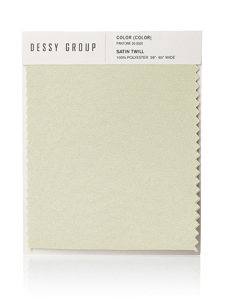 Front View - Butter Yellow Satin Twill Swatch