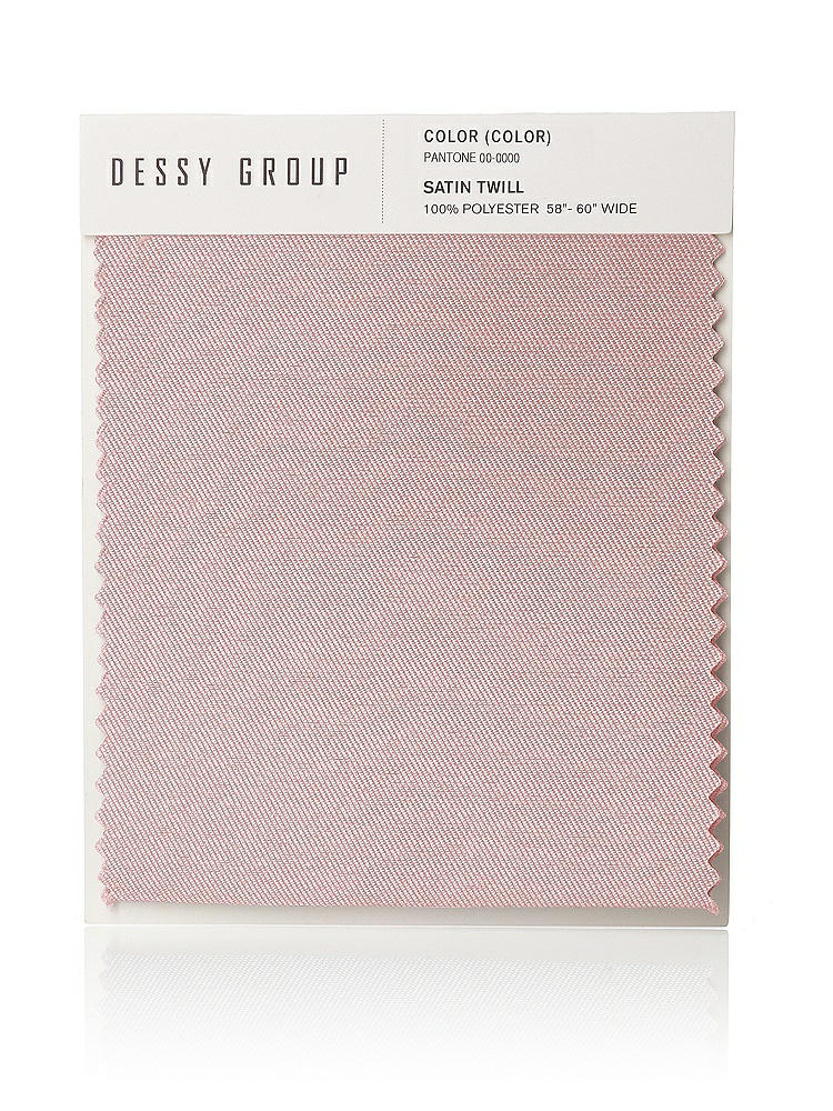 Front View - Ballet Pink Satin Twill Swatch