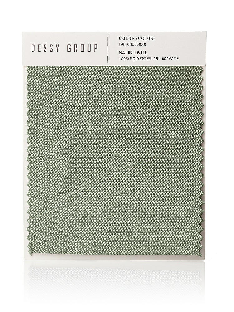 Front View - Sage Satin Twill Swatch