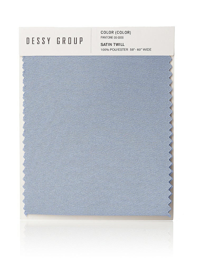 Front View - Sky Blue Satin Twill Swatch