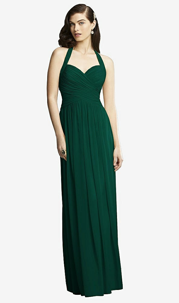 Front View - Hunter Green Dessy Collection Style 2932