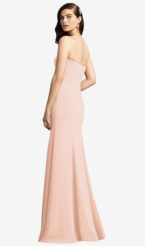 Back View - Pale Peach Dessy Bridesmaid Dress 2935
